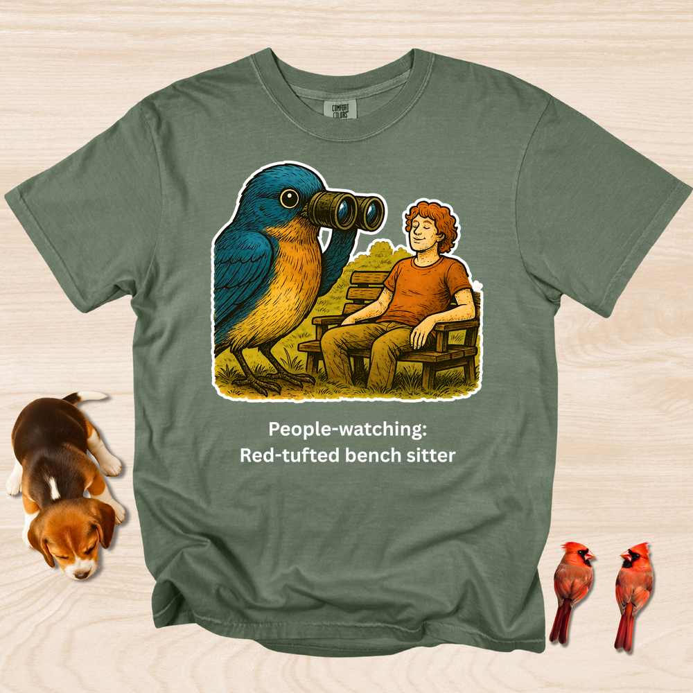 People Watching: Red-Tufted Bench Warmer
