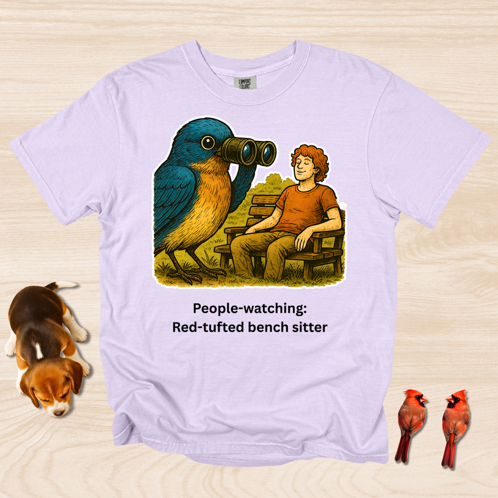 People Watching: Red-Tufted Bench Warmer