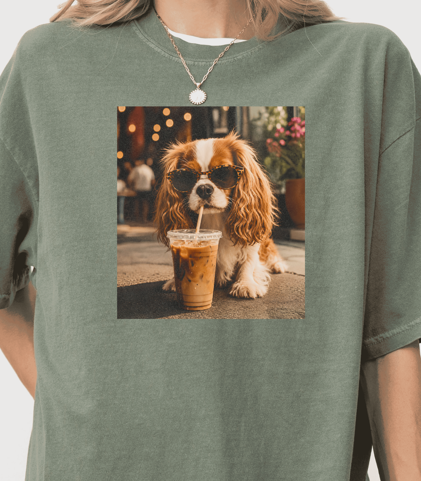 Cute Dog Coffee T-Shirt for Coffee Loving Pet Enthusiasts