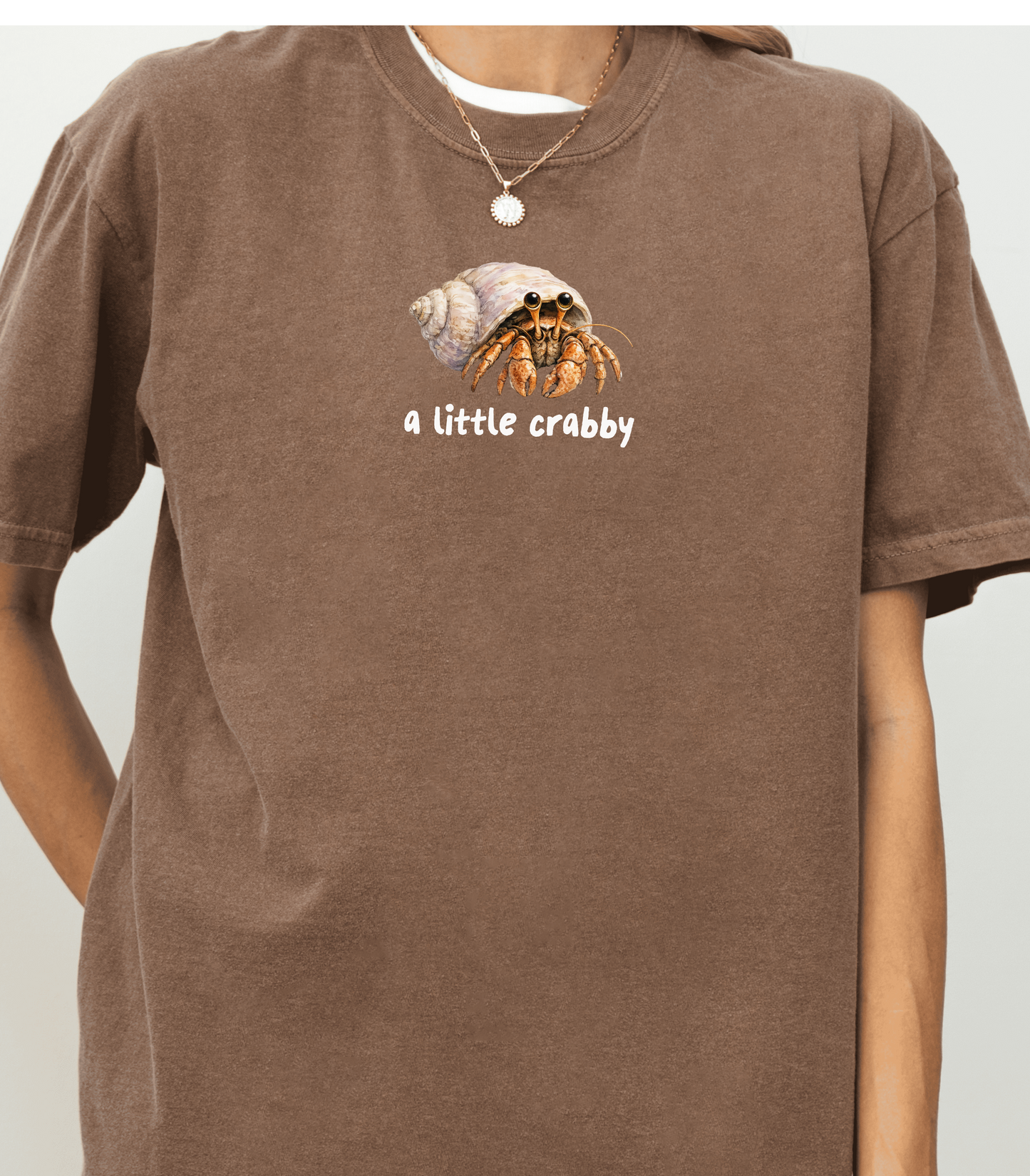 Hermit Crab Graphic Tee - Pastel Purple, Comfort Colors Shirt