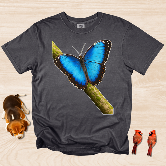 Butterfly Shirt Blue Morpho