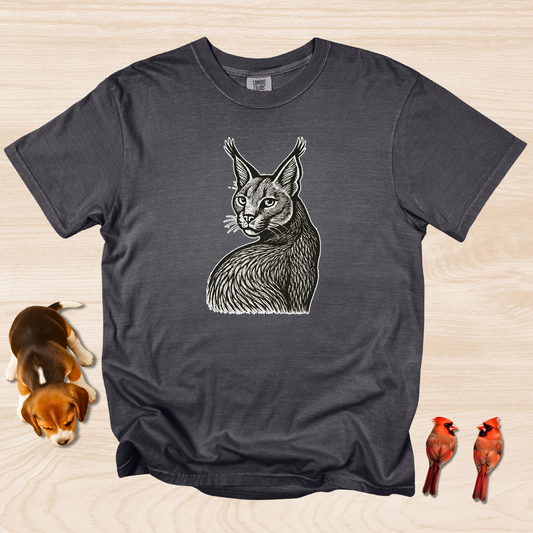 Caracal Linocust Style Looking Back