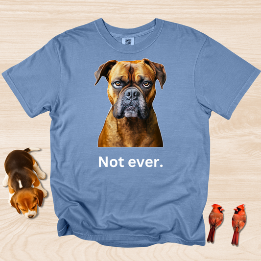 Dog Shirt Not Ever