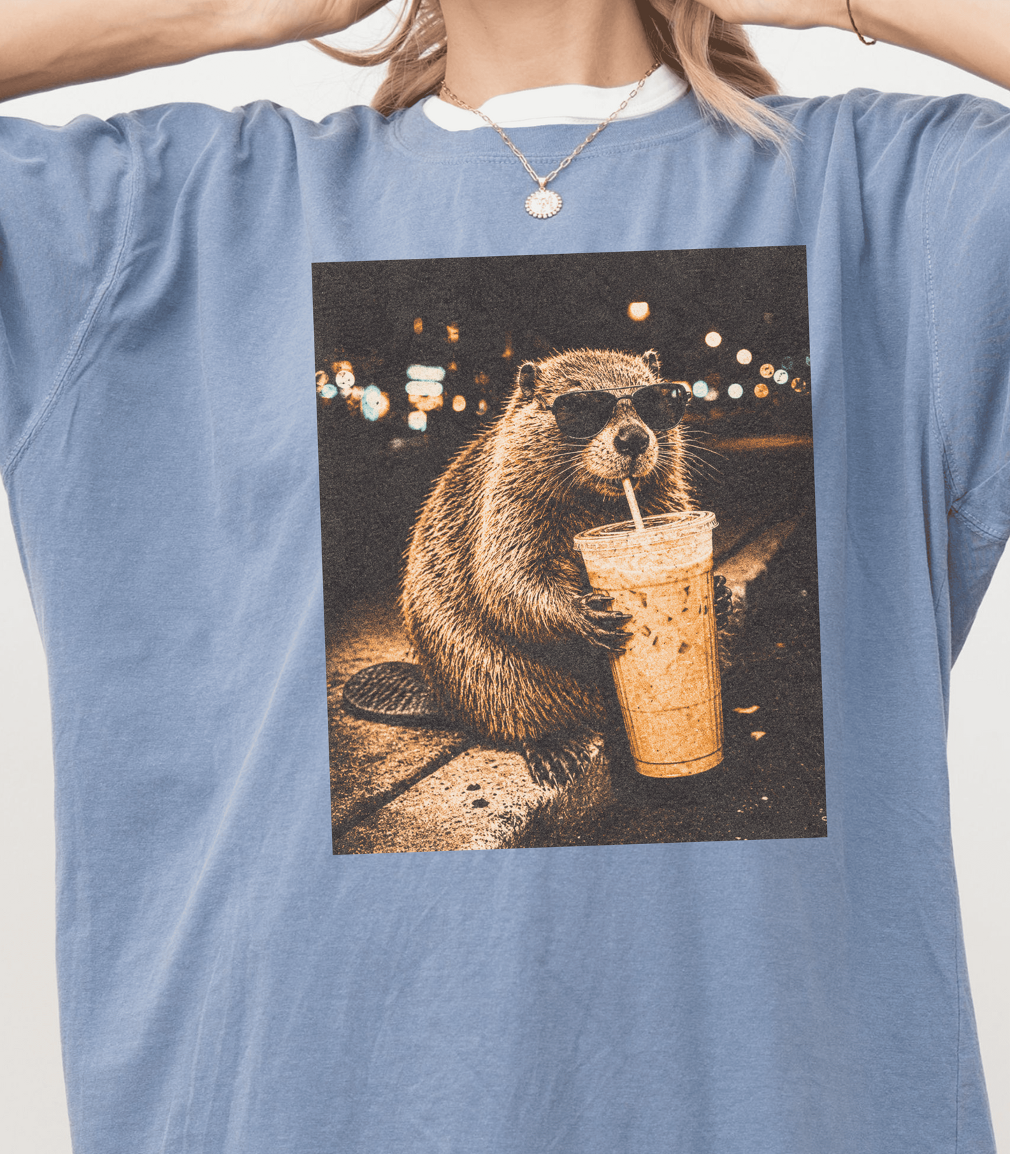 Funny Beaver Coffee Shirt, Animal Lover Gift, Quirky Graphic Tee