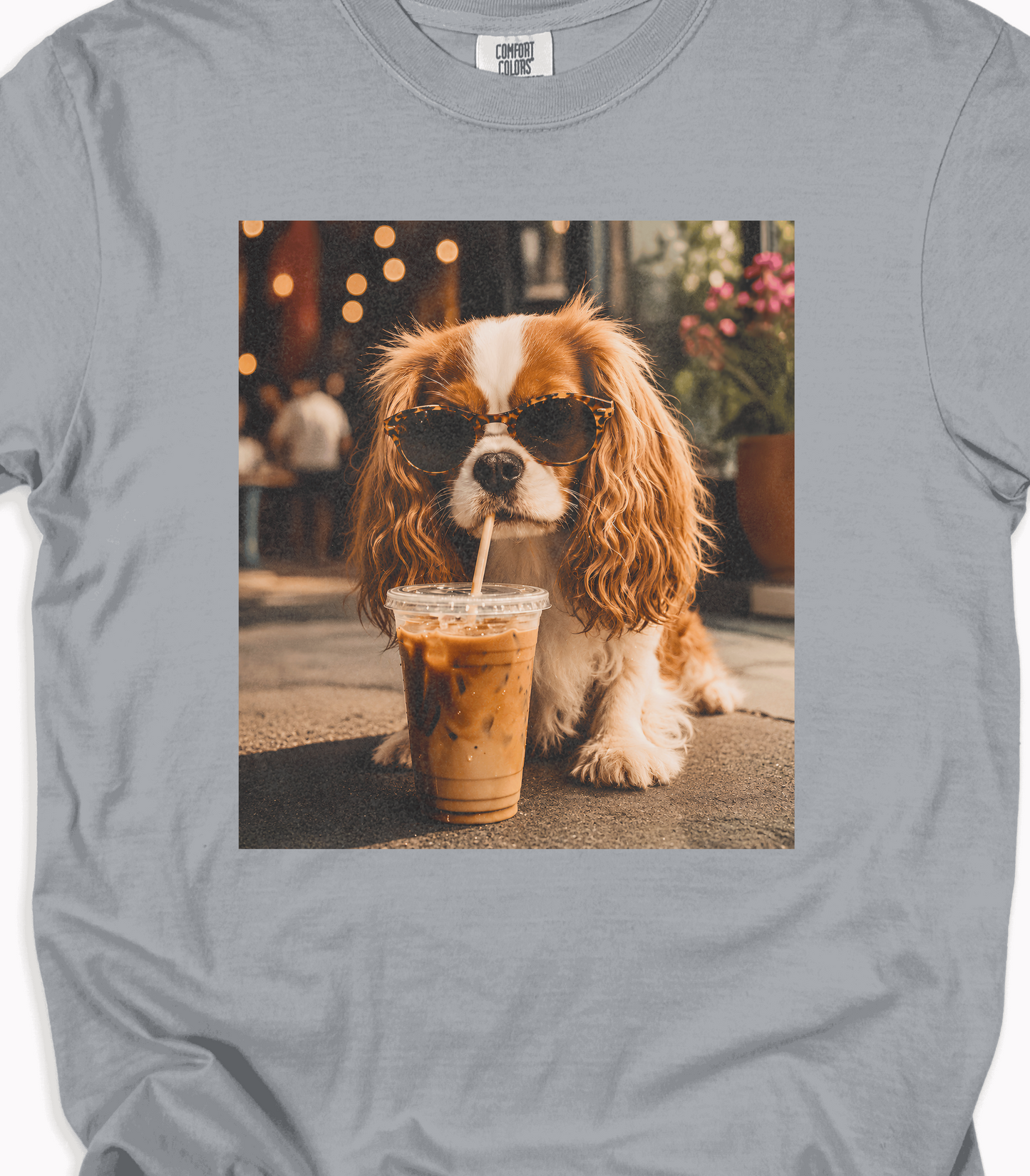 Cute Dog Coffee T-Shirt for Coffee Loving Pet Enthusiasts