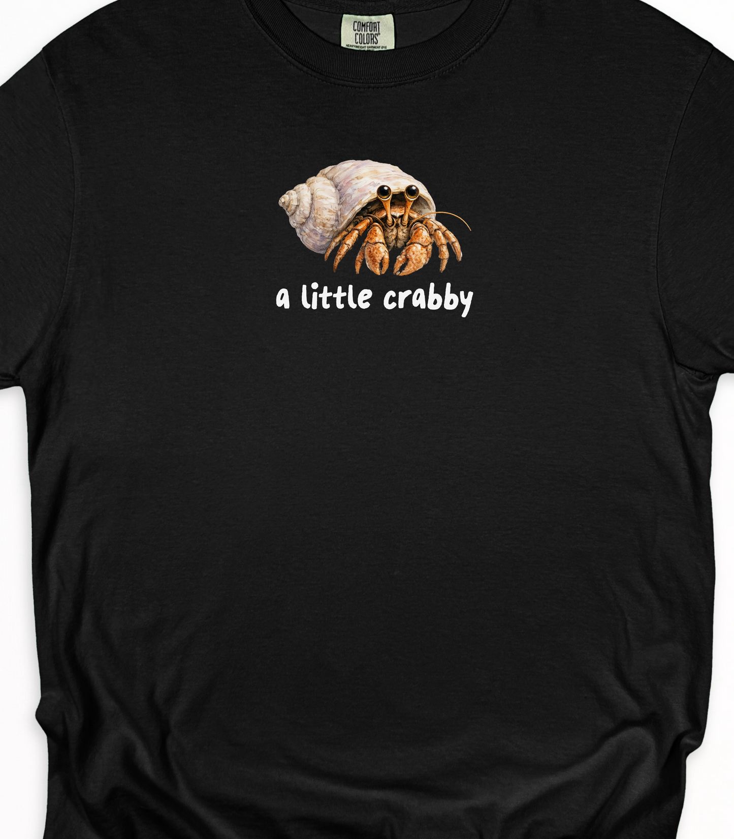 Hermit Crab Graphic Tee - Pastel Purple, Comfort Colors Shirt