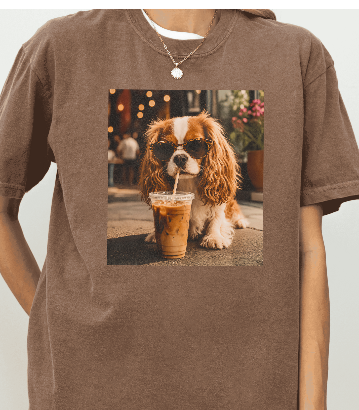 Cute Dog Coffee T-Shirt for Coffee Loving Pet Enthusiasts