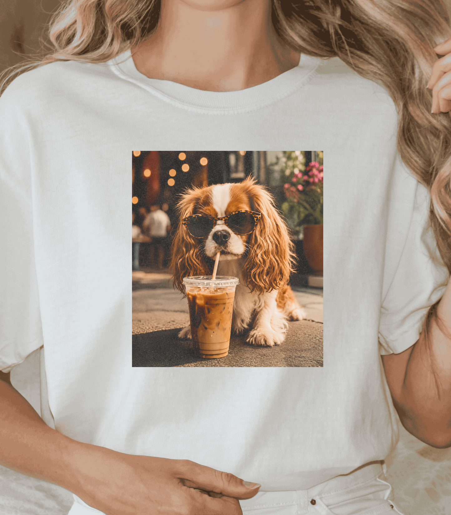 Cute Dog Coffee T-Shirt for Coffee Loving Pet Enthusiasts