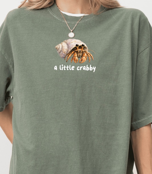 Hermit Crab Graphic Tee - Pastel Purple, Comfort Colors Shirt