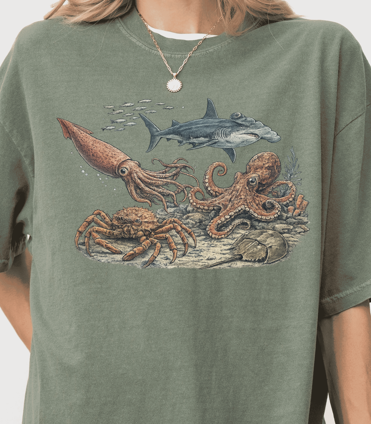 Ocean Animal Lover Shirt - Cute Sea Life Graphic Tee