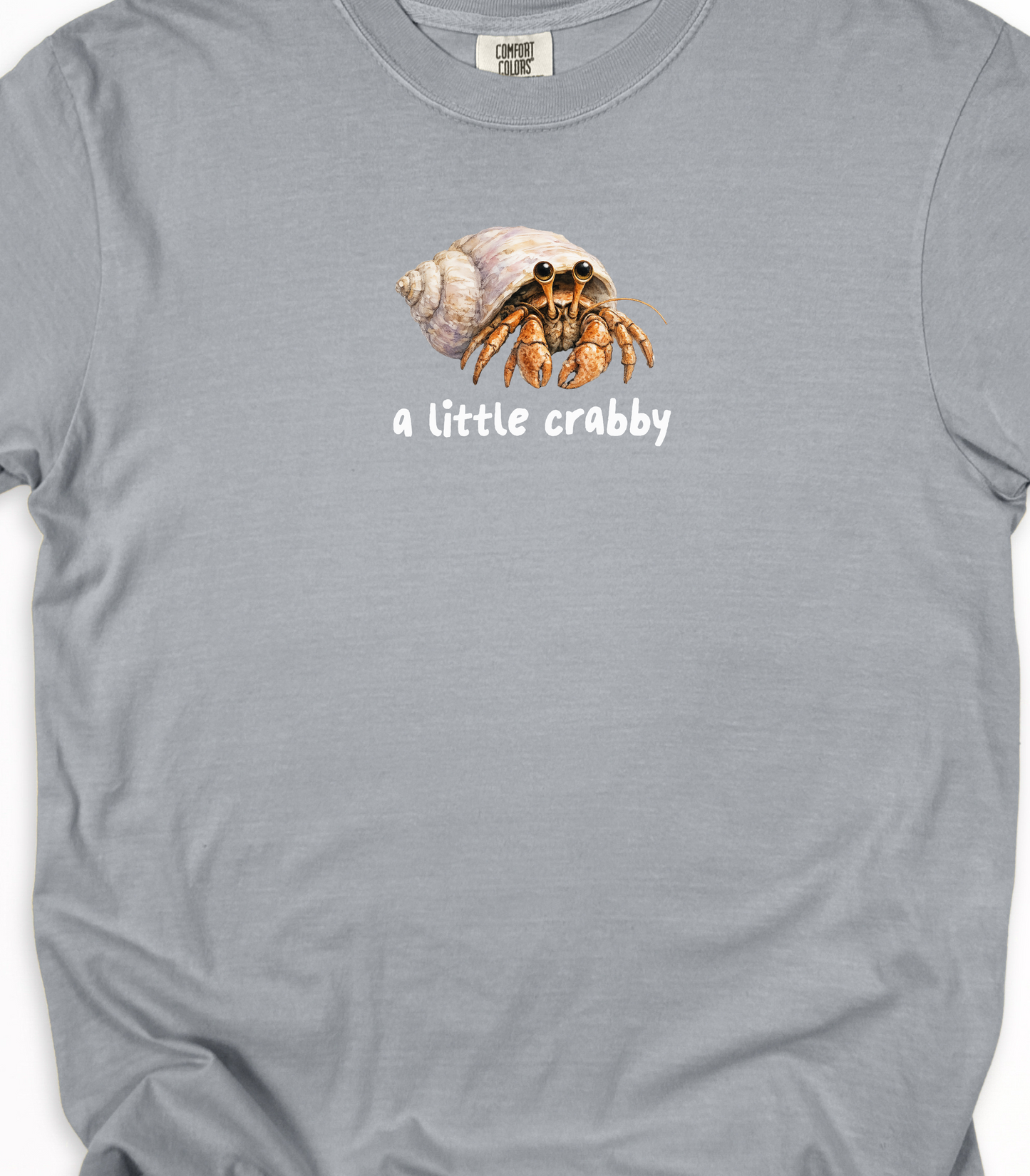 Hermit Crab Graphic Tee - Pastel Purple, Comfort Colors Shirt