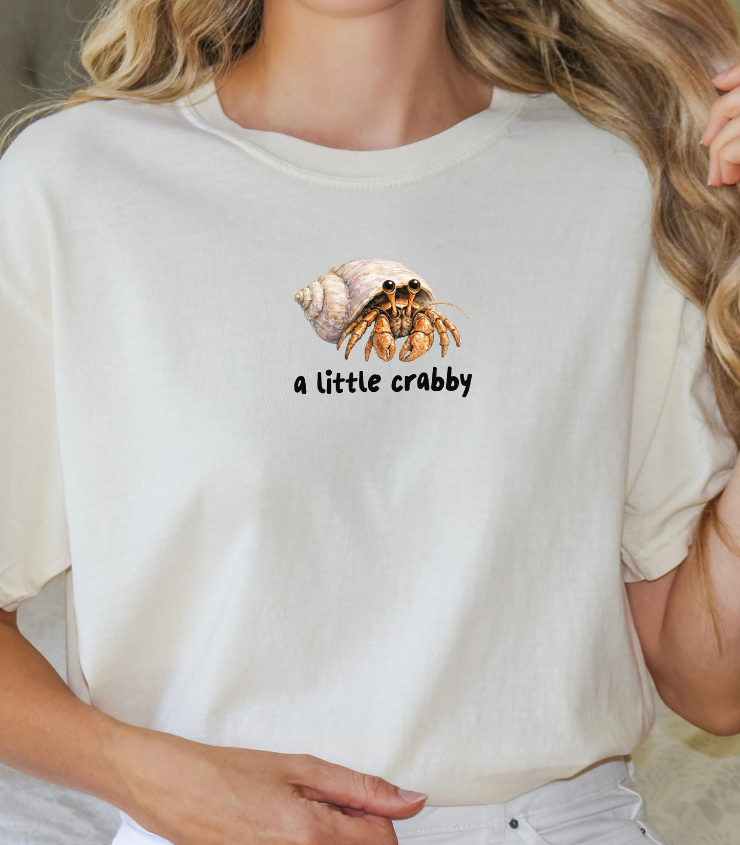 Hermit Crab Graphic Tee - Pastel Purple, Comfort Colors Shirt