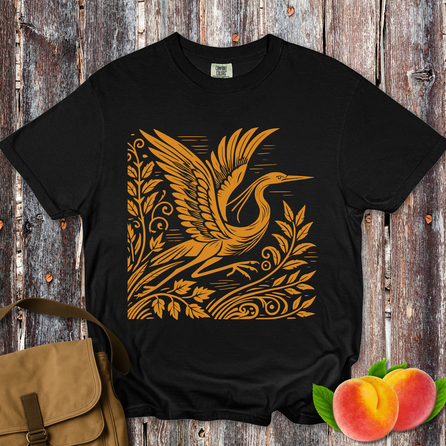 Great Blue Heron Linocut Artisitic