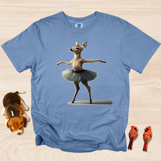 Deer Dance T-shirt, Funny Elegant Ballet Dancer