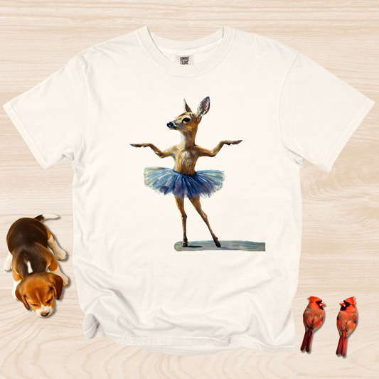 Deer Dance T-shirt, Funny Elegant Ballet Dancer