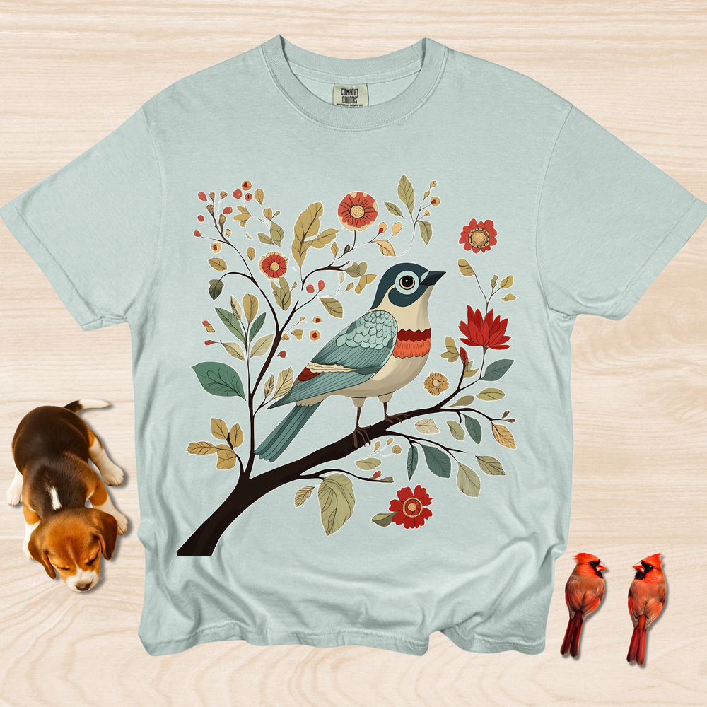Cottagecore Bird Design