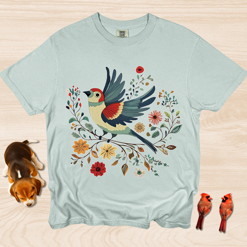 Cottagecore Bird Design