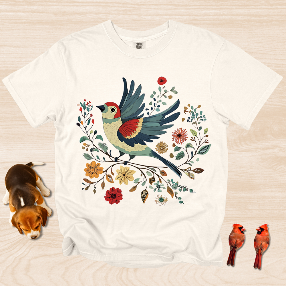Cottagecore Bird Design