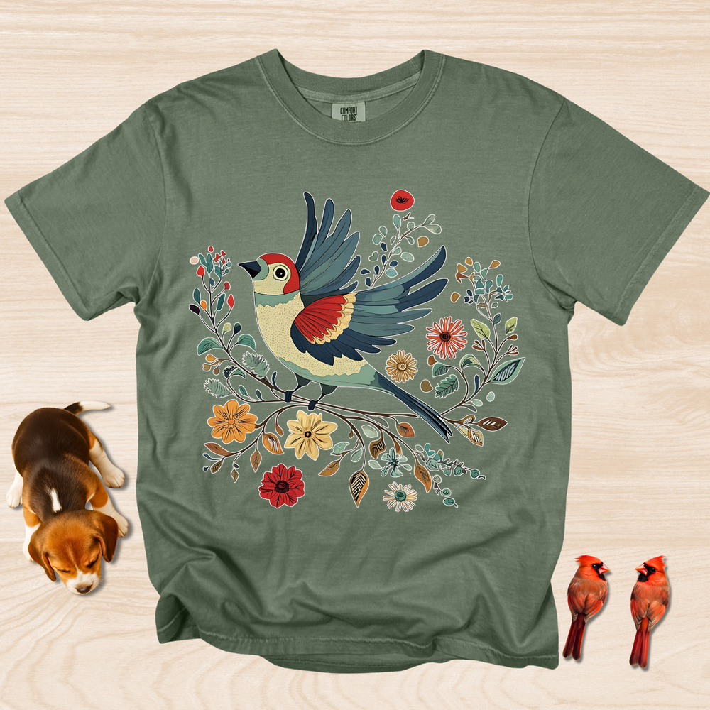 Cottagecore Bird Design