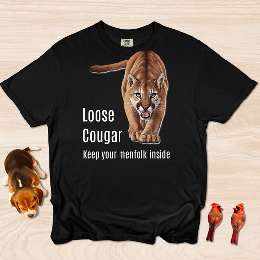 Funny Cougar Shirt Keep Menfolk Inside